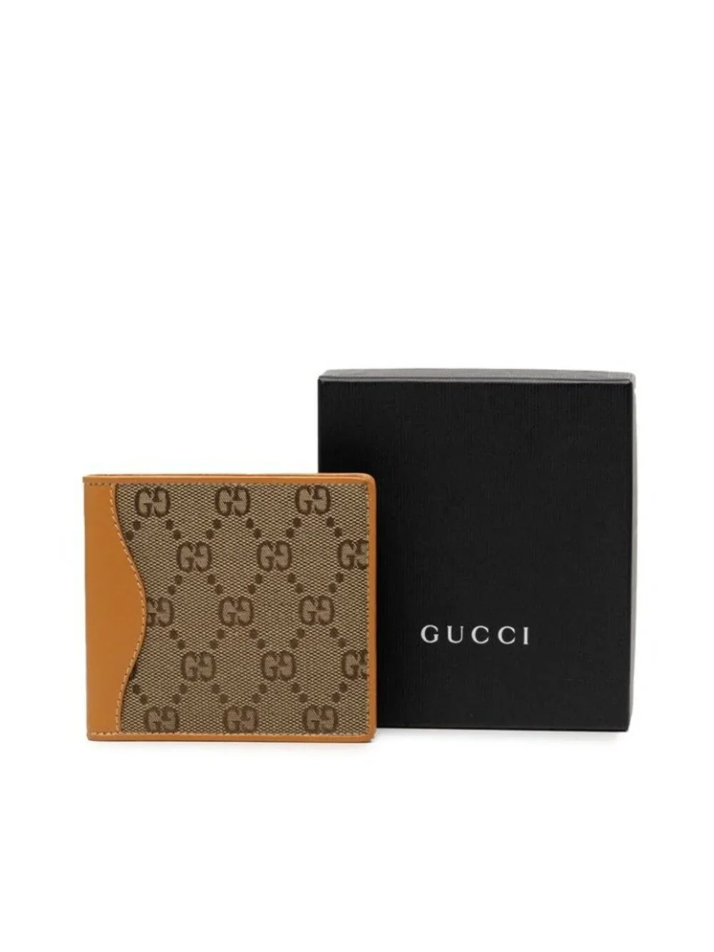 Gucci GG Canvas Bifold Wallet Beige Brown - Picture 7 of 7